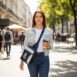 A Bolsa Transversal Personalizada M008 é feita de nylon amassado, oferecendo durabilidade e estilo.
