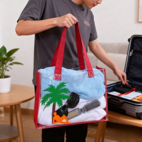 sacola-de-praia-transparente-personalizada-brindes-sp (1) A Sacola de Praia Transparente Personalizada modelo SA24 é fabricada em cristal e nylon 600, oferecendo durabilidade e estilo.