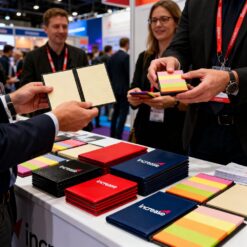 Use o Bloquinho de Notas Personalizado para ser o brinde oficial da sua empresa em eventos corporativos