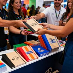 O Bloco de Anotações Colorido Personalizado é o brinde perfeito para a sua marca ser lembrada nos eventos