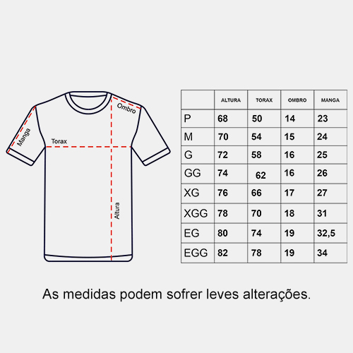 medidas de camisetas personalizadas