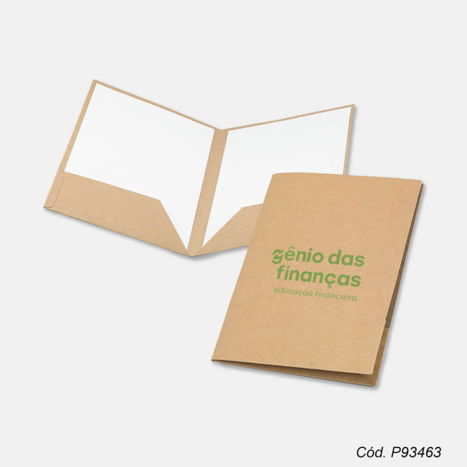 Pasta de Papel com Bolsa Personalizada – Brindes SP